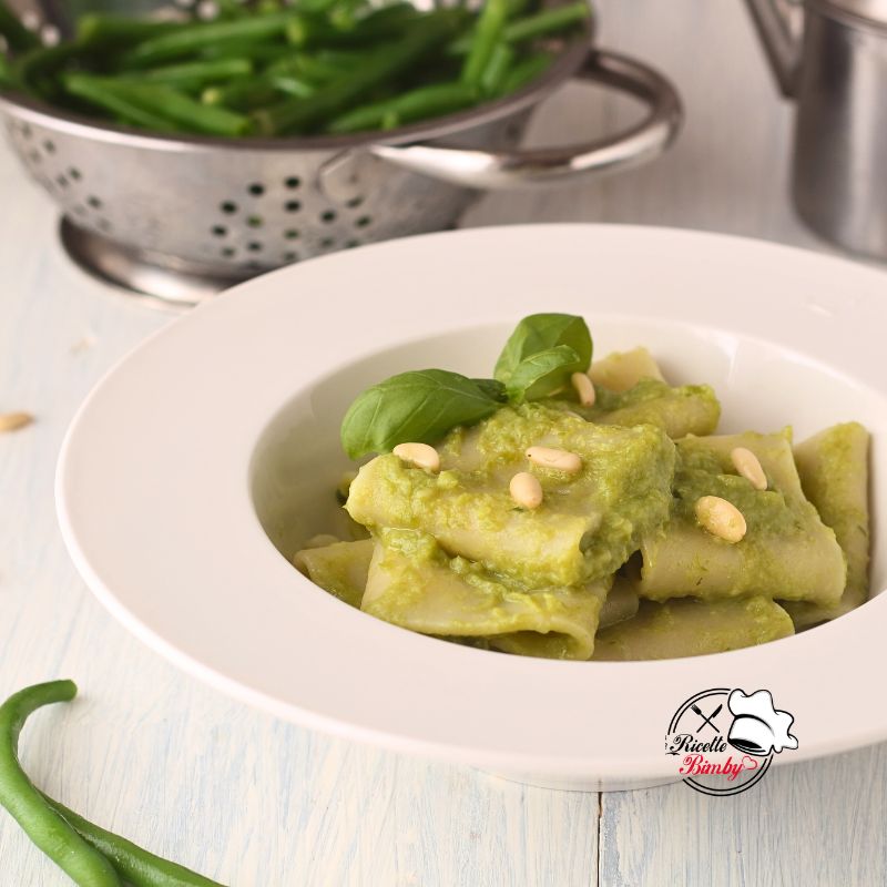 PASTA AL PESTO DI FAGIOLINI BIMBY