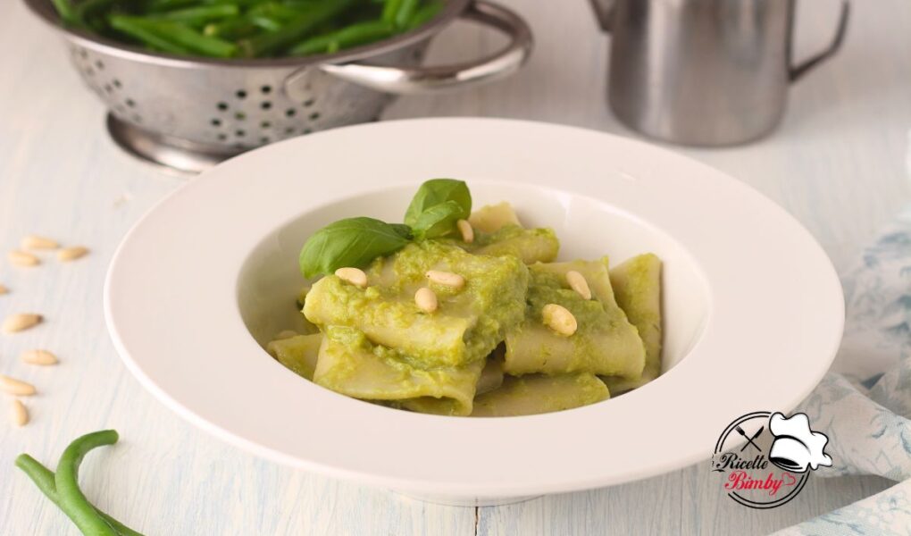 PASTA AL PESTO DI FAGIOLINI BIMBY