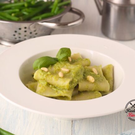 PASTA AL PESTO DI FAGIOLINI BIMBY