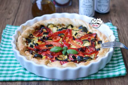 TORTA SALATA AI PEPERONI E ZUCCHINE BIMBY