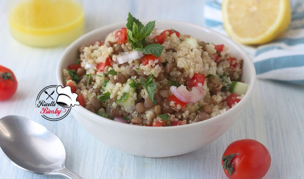 INSALATA DI QUINOA E LENTICCHIE BIMBY