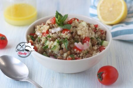 INSALATA DI QUINOA E LENTICCHIE BIMBY