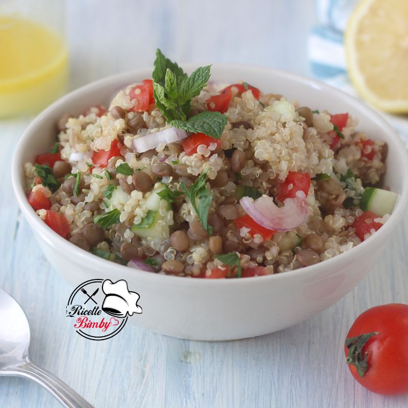 INSALATA DI QUINOA E LENTICCHIE