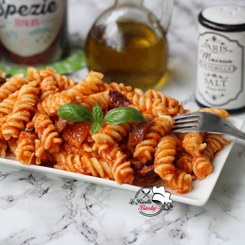 PASTA AL SUGO DI OLIVE BIMBY