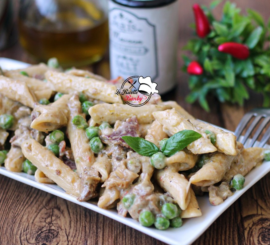 PASTA PISELLI FUNGHI E SPECK BIMBY