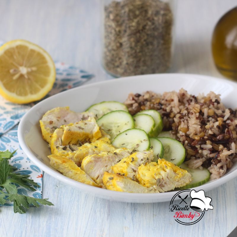 PETTO DI POLLO MARINATO CON CEREALI BIMBY