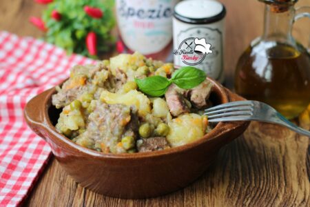 SPEZZATINO CON PATATE E PISELLI BIMBY