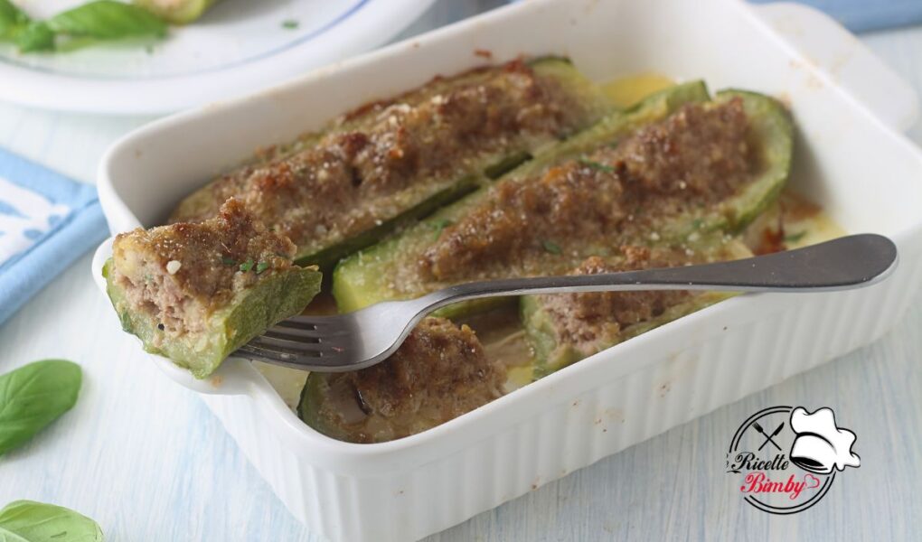ZUCCHINE RIPIENE DI CARNE