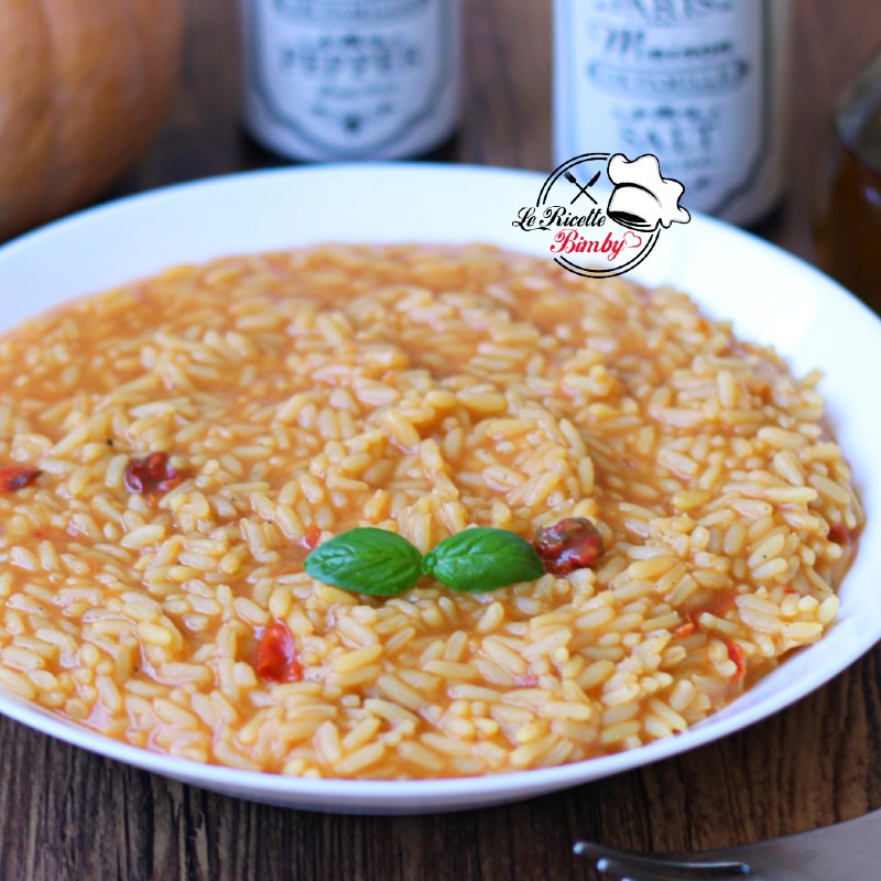RISOTTO ALLA ZUCCA E POMODORI SECCHI BIMBY