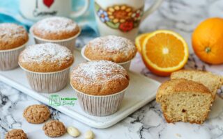 MUFFIN AGLI AMARETTI E ARANCIA BIMBY