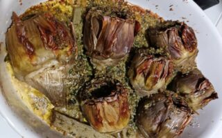 CARCIOFI GRATINATI ALLE ERBE BIMBY