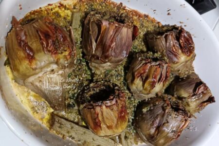 CARCIOFI GRATINATI ALLE ERBE BIMBY