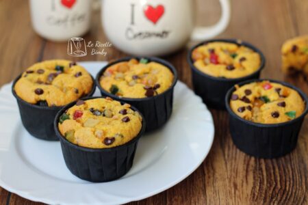 Muffin alla zucca e canditi Bimby