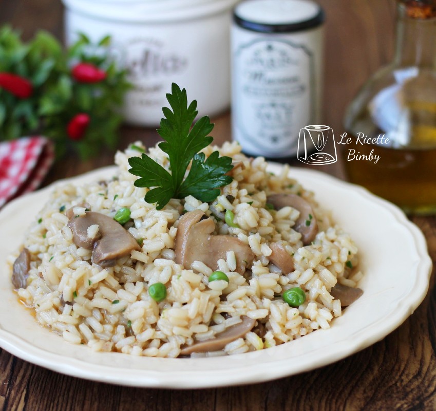 Risotto Ai Funghi E Piselli Bimby: Un Primo Facile E Veloce Con Funghi ...