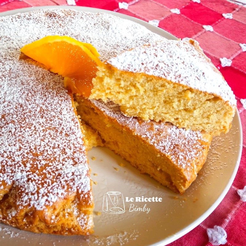 Torta all'arancia Bimby senza burro e latte
