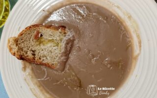 Vellutata di patate porri e radicchio Bimby ev